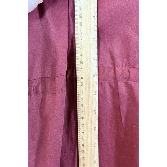 NWT Nordstrom Harshman Belinda A-Line Midi Burgundy Holiday Fall Dress Large - Picture 10 of 14